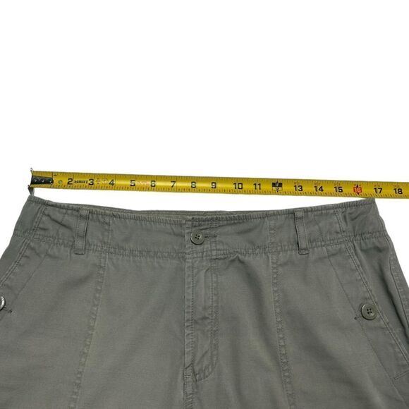 Eddie Bauer Gray High Waisted Straight Leg Cargo Style Pants Grey Loose Fit - Picture 10 of 12